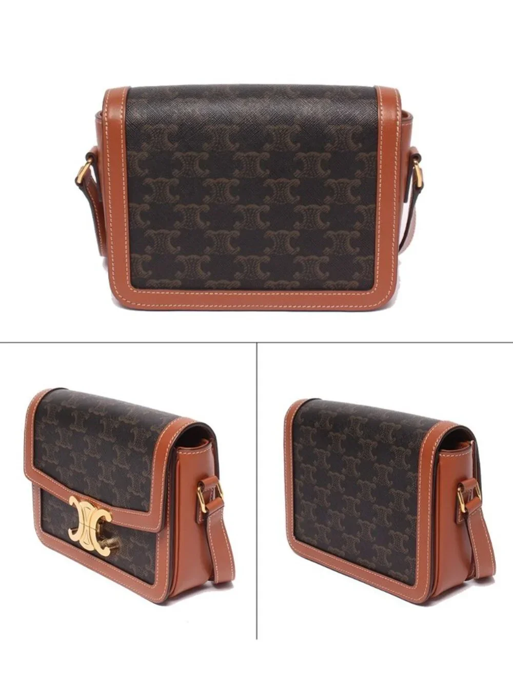 Celine Shoulder Bag Crossbody Teen Triomphe